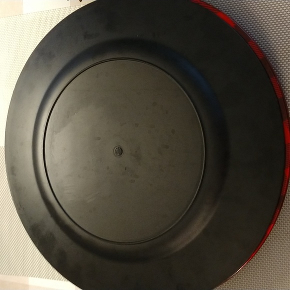 Set of Four Buffalo Check Chargers - Picture 2 of 4